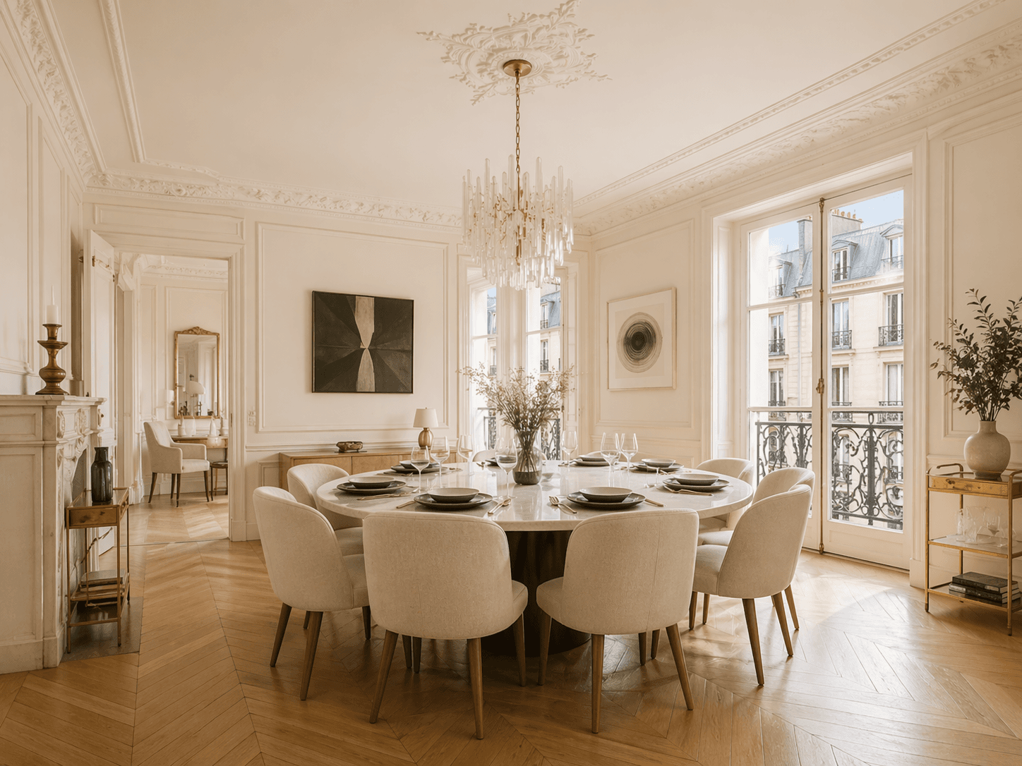 Salle à manger de réception